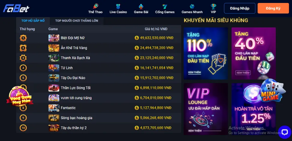 Đa dạng các trò chơi cá cược tại Queen99: thể thao, casino, nổ hũ, bắn cá, đá gà